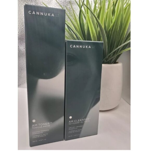 Cannuka Luxe Manuka Honey MORNING SET- 4oz AM Cleanser & 4oz AM Toner MSRP $96 - Picture 1 of 4